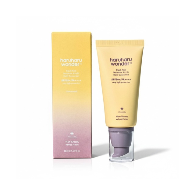 هارو هارو وندر كريم واقي شمس SPF50 بخلاصة الأرز الأسود غير دهني 50 مل